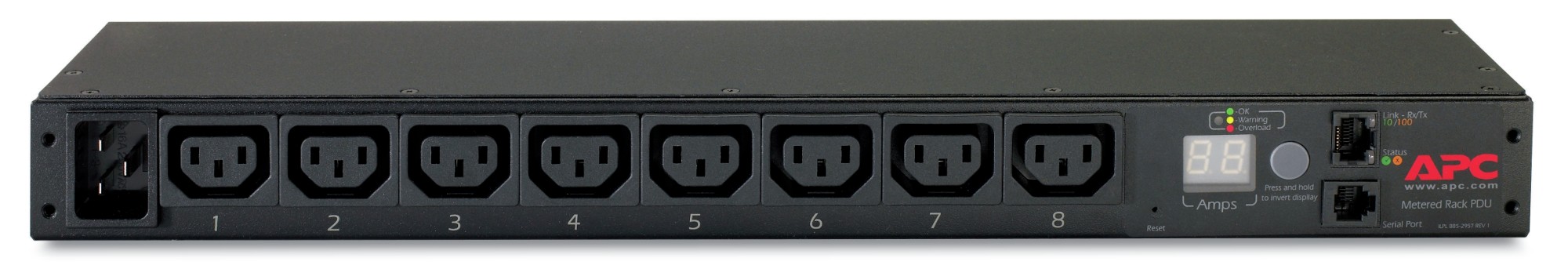 RACK PDU, METERED, 1U, 16A, 208/230V, (8) C13 AP7821B