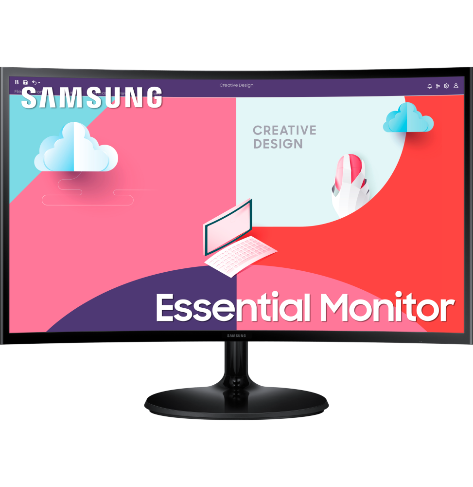 Moniteur Gamme S 27 pouces CUrved serie 3 1920*1080 75 Hz Tps 4ms 1 HDMI LS27C360EAMXZN