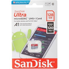 SANDISK MÉMOIRE FLASH 128 GO MICROSDXC CLASSE 10 UHS-I - MÉMOIRES FLASH SDSQUAR-128G-GN6MN