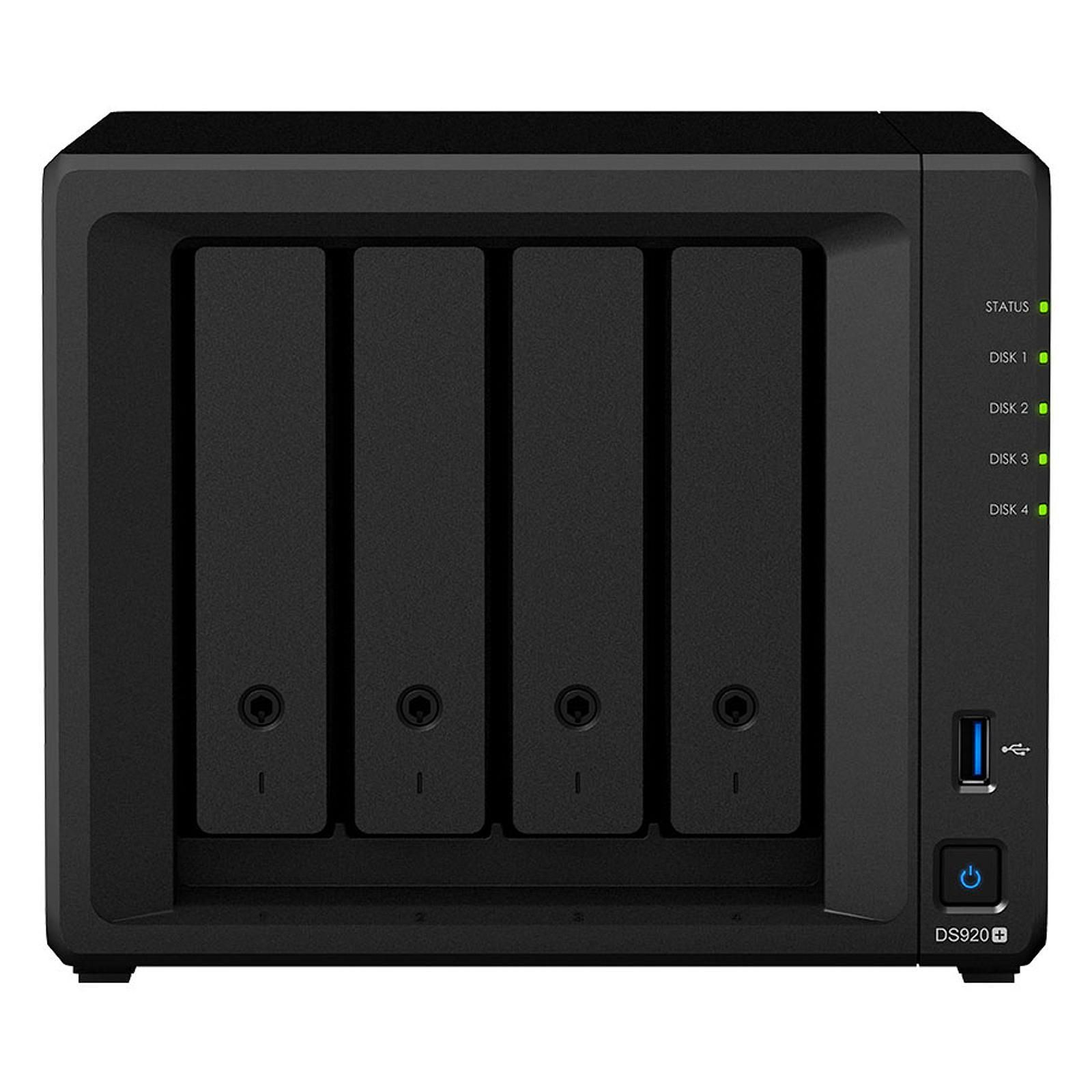 Serveur NAS 4 baies 4 Go de RAM DDR4 Intel Celeron J4125 DS920+