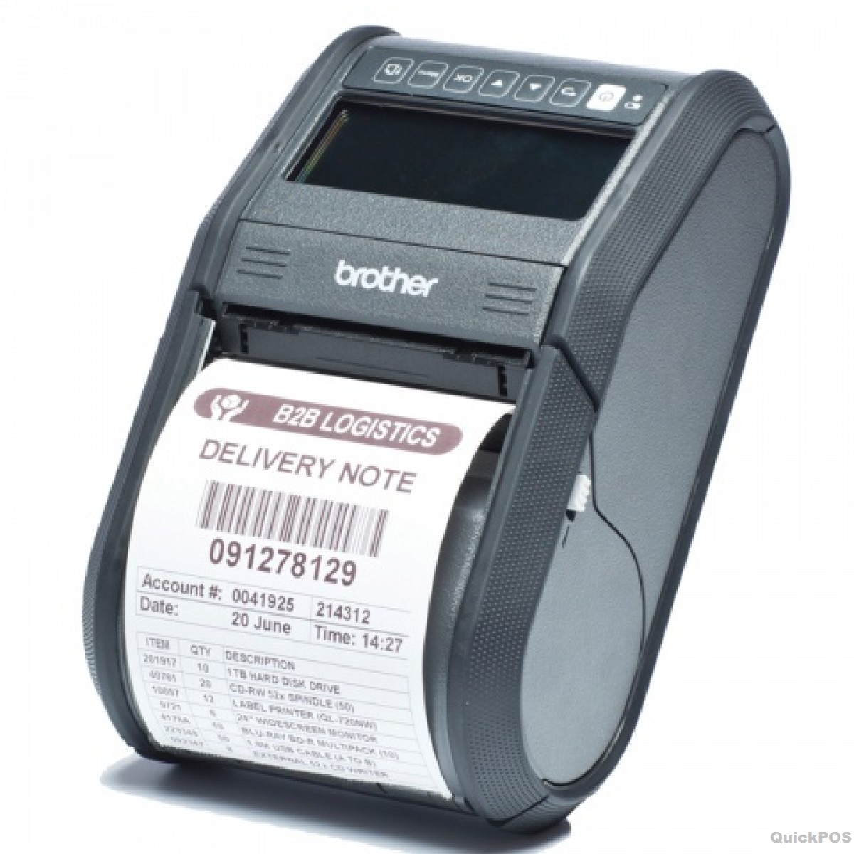 Imprimante d'étiquettes papier thermique Rouleau (8 cm) 203 dpi jusqu'à 127 mm-sec USB 2.0 RJ-3150