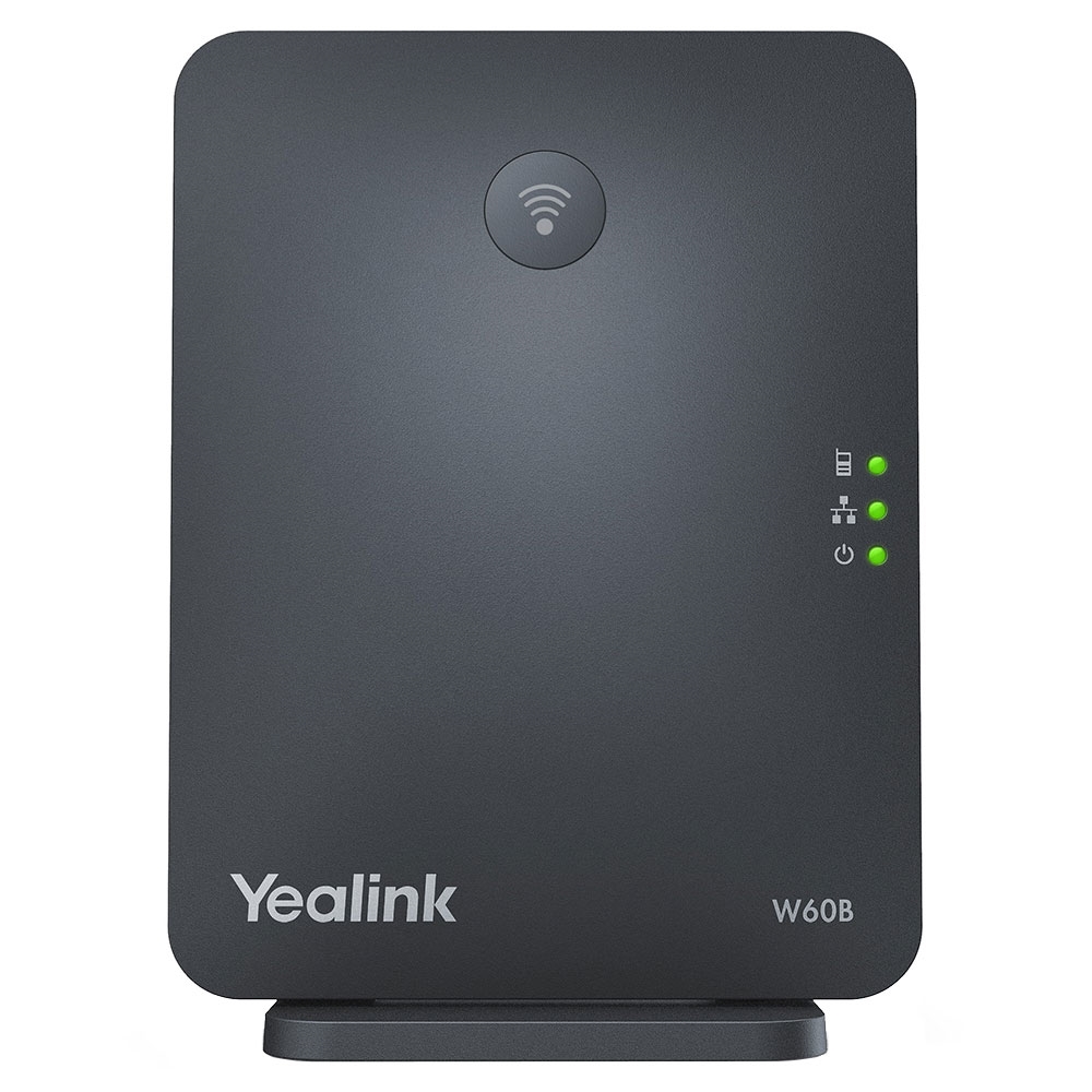 Base IP DECT prenant en charge jusqu'à 8 terminaux supplémentaires 8 comptes SIP W60B